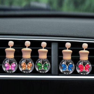 Parfem za automobil Privjesak Osvježivač zraka Ornament Unutrašnja staklena bočica za aromaterapiju automobila Leptir Dodaci za automobil Dizajn automobila