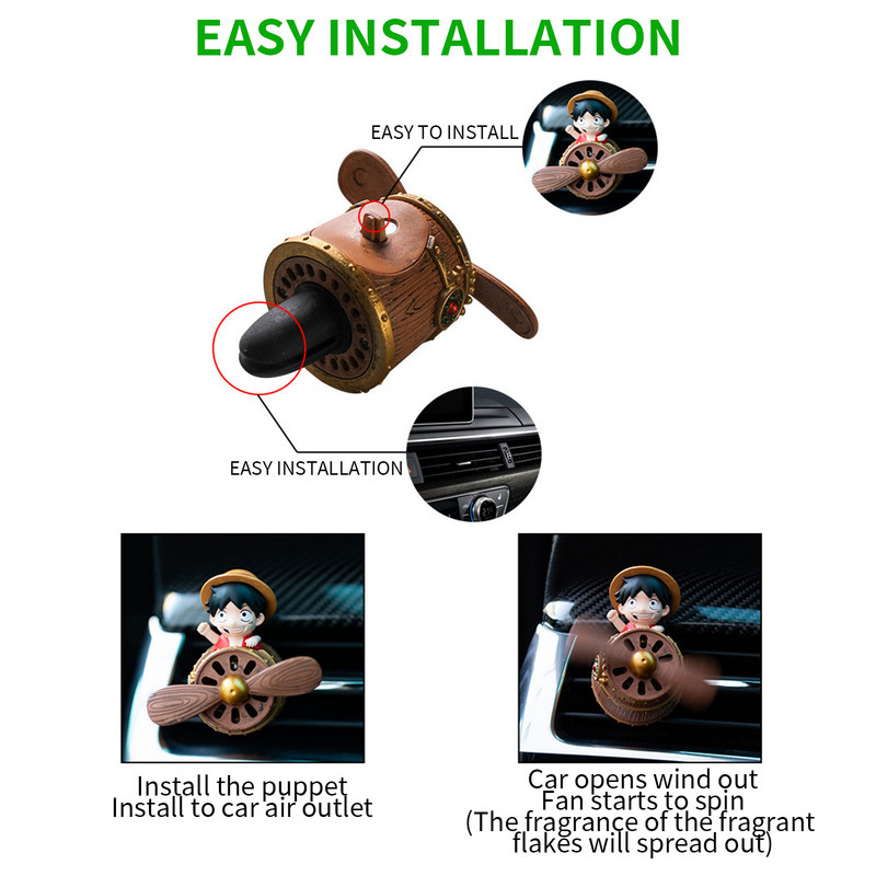 Osvježivač zraka za automobil Bear Pilot Rotirajući miris u ventilacijskom otvoru za dizajn Difuzor parfema Magnetski dizajn Difuzor parfema za unutrašnjost automobila