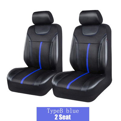 AUTO PLUS Sportska karbonska kožna univerzalna navlaka za autosjedalicu s dizajnom patentnog zatvarača Prikladna za SUV vozila, kombije, limuzine, kamione Kompatibilna sa zračnim jastukom