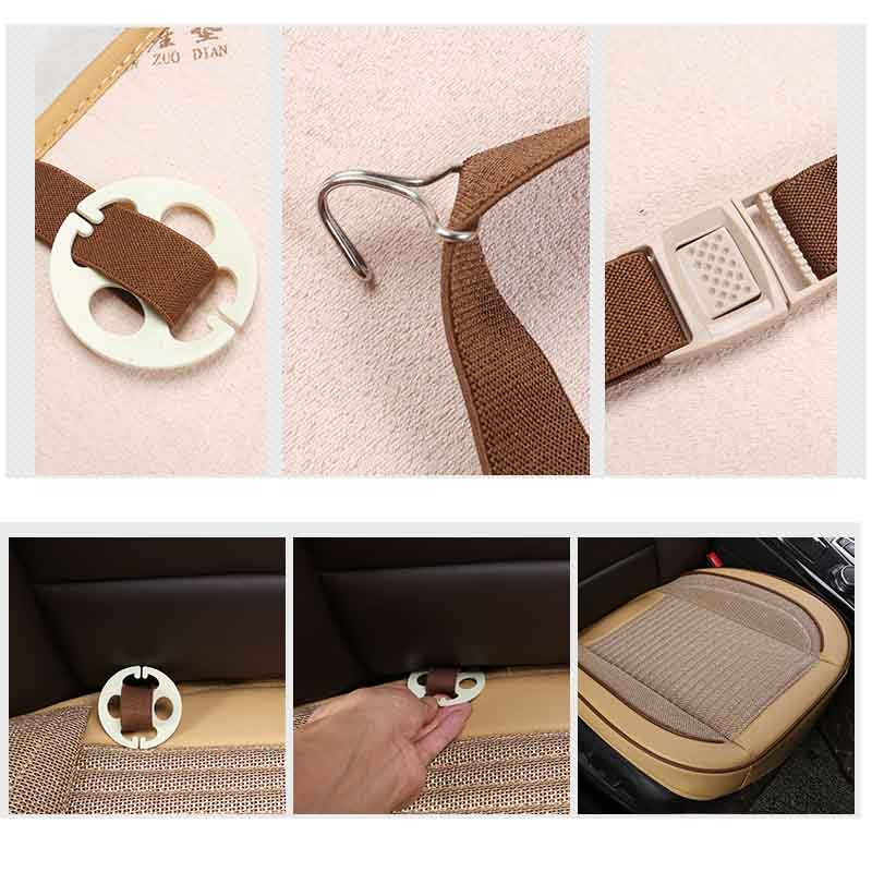 3D kožna navlaka za automobilska sjedala laneni višenamjenski prozračni zaštitni jastuk za većinu limuzina SUV dodaci za unutrašnjost automobila