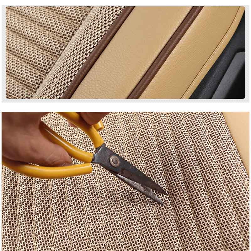 3D kožna navlaka za automobilska sjedala laneni višenamjenski prozračni zaštitni jastuk za većinu limuzina SUV dodaci za unutrašnjost automobila