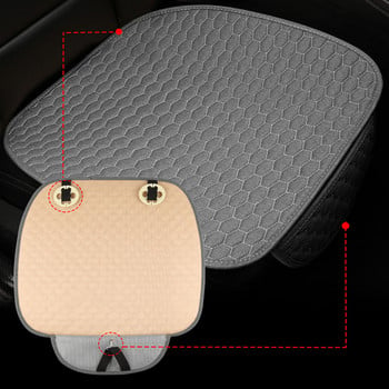 Νέο λινάρι κάλυμμα καθίσματος αυτοκινήτου Προστατευτικό λινό μπροστινό πίσω πίσω μαξιλάρι Προστασία μαξιλαριού μαξιλαριού πλάτης για αυτόματο εσωτερικό φορτηγό Suv Van