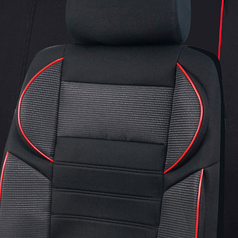 AUTO PLUS Univerzalne navlake za sportska sjedala, 5D dizajn, prozračne mrežaste BK tkanine, navlake za autosjedalice, jastuci odgovaraju većini automobila SUV kombi