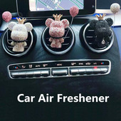 Novi Charm Bear Air Ball Osvježivači Ukrasi Kreativni Crystal Diamond Decoration Outlet Auto Airball Dodaci za aromaterapiju