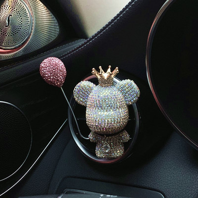 Novi Charm Bear Air Ball Osvježivači Ukrasi Kreativni Crystal Diamond Decoration Outlet Auto Airball Dodaci za aromaterapiju