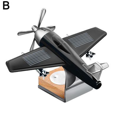 Saulės automobilio aromaterapinis difuzorius prietaisų skydelis besisukantis lėktuvas aromaterapinis difuzorius orlaivio laikiklis dekoro automobilio priedai