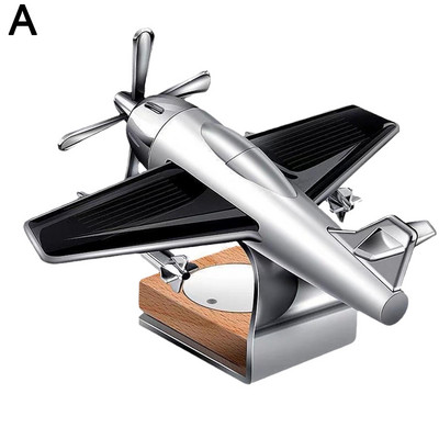 Saulės automobilio aromaterapinis difuzorius prietaisų skydelis besisukantis lėktuvas aromaterapinis difuzorius orlaivio laikiklis dekoro automobilio priedai