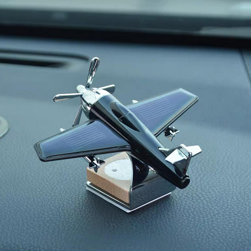 Saulės automobilio aromaterapinis difuzorius prietaisų skydelis besisukantis lėktuvas aromaterapinis difuzorius orlaivio laikiklis dekoro automobilio priedai