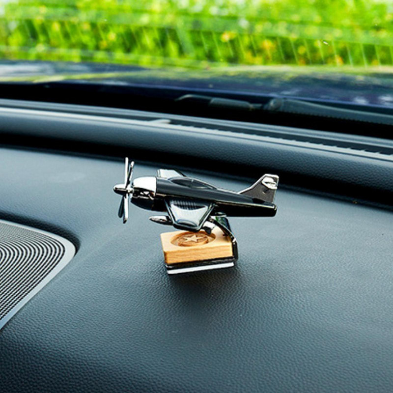 Saulės automobilio aromaterapinis difuzorius prietaisų skydelis besisukantis lėktuvas aromaterapinis difuzorius orlaivio laikiklis dekoro automobilio priedai