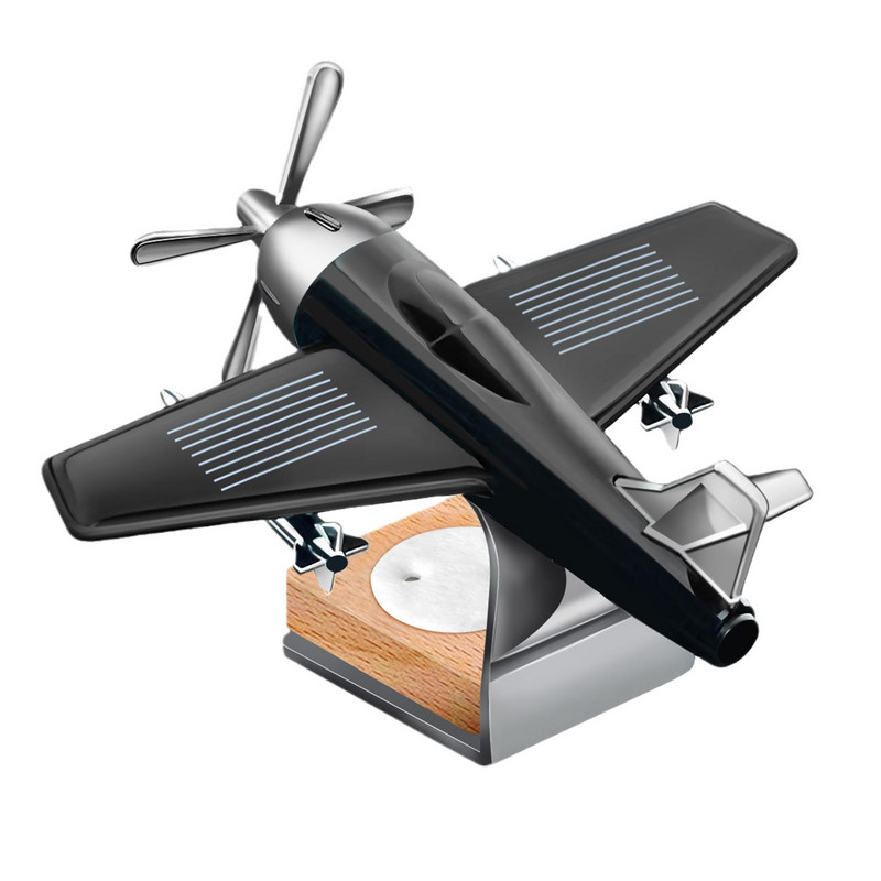 Saulės automobilio aromaterapinis difuzorius prietaisų skydelis besisukantis lėktuvas aromaterapinis difuzorius orlaivio laikiklis dekoro automobilio priedai