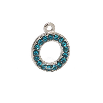 5 komada šupljih kružnih privjesaka od nehrđajućeg čelika, zlatnih privjesaka za rođendanske kamenčiće za izradu ogrlica s naušnicama