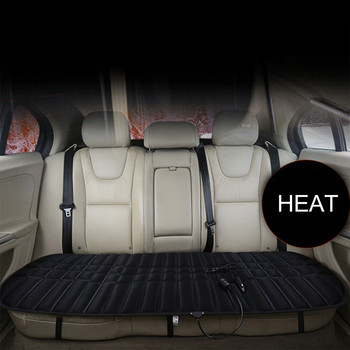 12v възглавница за задната седалка за кола Зима Универсална топла седалка Сгъваема регулируема електрическа нагревателна подложка Автомобилни аксесоари