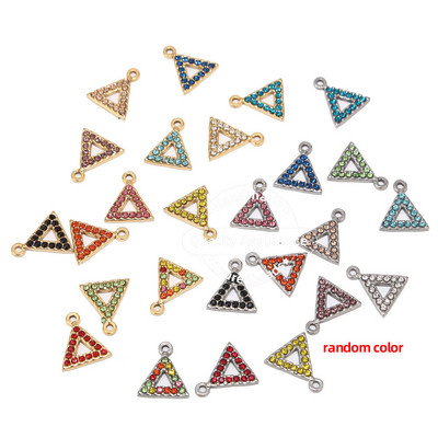 5 komada šupljih trokutastih privjesaka od nehrđajućeg čelika 13X15 mm, zlatnih privjesaka za naušnice, izrada ogrlica, nalaza od perli