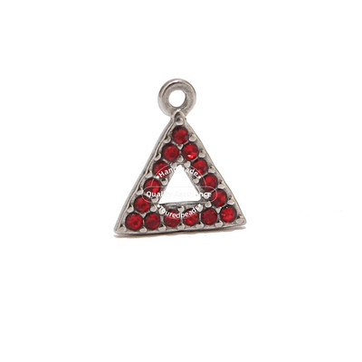 5 komada šupljih trokutastih privjesaka od nehrđajućeg čelika 13X15 mm, zlatnih privjesaka za naušnice, izrada ogrlica, nalaza od perli