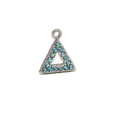 5 komada šupljih trokutastih privjesaka od nehrđajućeg čelika 13X15 mm, zlatnih privjesaka za naušnice, izrada ogrlica, nalaza od perli