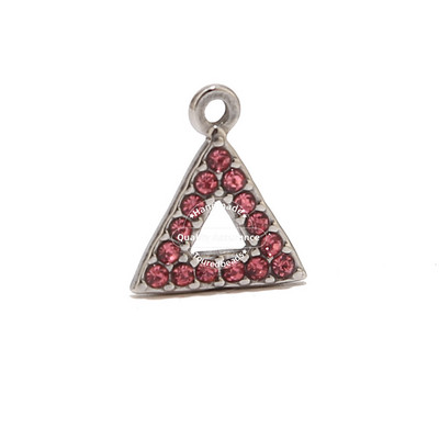 5 komada šupljih trokutastih privjesaka od nehrđajućeg čelika 13X15 mm, zlatnih privjesaka za naušnice, izrada ogrlica, nalaza od perli