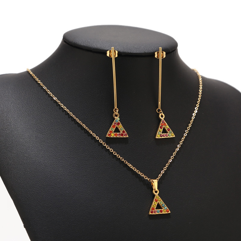 5 komada šupljih trokutastih privjesaka od nehrđajućeg čelika 13X15 mm, zlatnih privjesaka za naušnice, izrada ogrlica, nalaza od perli