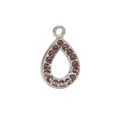 5db rozsdamentes acél arany könnycsepp medálok 18x12mm strassz vízcsepp varázslatok Fülbevaló nyaklánc készítéséhez