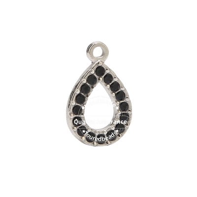 5db rozsdamentes acél arany könnycsepp medálok 18x12mm strassz vízcsepp varázslatok Fülbevaló nyaklánc készítéséhez