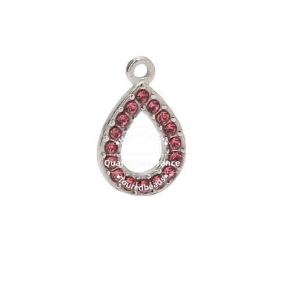 5db rozsdamentes acél arany könnycsepp medálok 18x12mm strassz vízcsepp varázslatok Fülbevaló nyaklánc készítéséhez