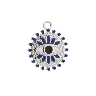 5 komada emajliranih privjesaka od nehrđajućeg čelika za sunčanje, zlatne pureće oči, privjesci za izradu nakita DIY rukotvorine, veleprodaja