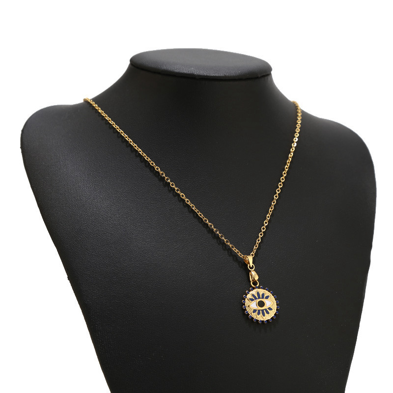 5 komada emajliranih privjesaka od nehrđajućeg čelika za sunčanje, zlatne pureće oči, privjesci za izradu nakita DIY rukotvorine, veleprodaja