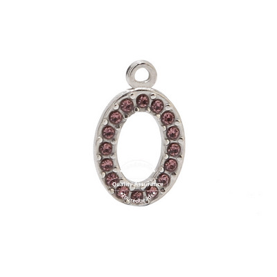 5 komada kristalnih ovalnih perli od nehrđajućeg čelika, privjesci, privjesci s dijamantima Nakit za djevojčice, žene, uradi sam ogrlica