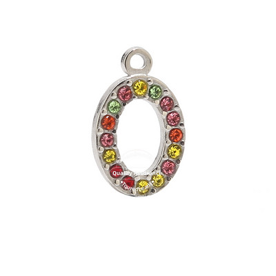 5 komada kristalnih ovalnih perli od nehrđajućeg čelika, privjesci, privjesci s dijamantima Nakit za djevojčice, žene, uradi sam ogrlica