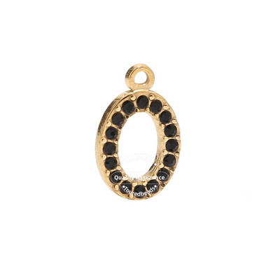 5 komada kristalnih ovalnih perli od nehrđajućeg čelika, privjesci, privjesci s dijamantima Nakit za djevojčice, žene, uradi sam ogrlica