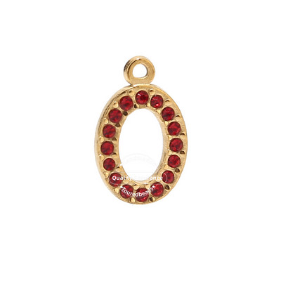 5 komada kristalnih ovalnih perli od nehrđajućeg čelika, privjesci, privjesci s dijamantima Nakit za djevojčice, žene, uradi sam ogrlica