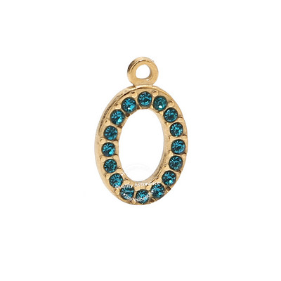 5 komada kristalnih ovalnih perli od nehrđajućeg čelika, privjesci, privjesci s dijamantima Nakit za djevojčice, žene, uradi sam ogrlica