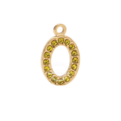 5 komada kristalnih ovalnih perli od nehrđajućeg čelika, privjesci, privjesci s dijamantima Nakit za djevojčice, žene, uradi sam ogrlica