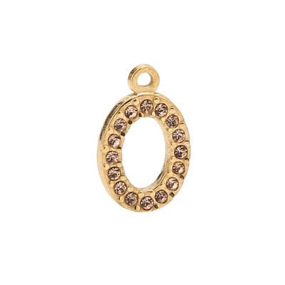 5 komada kristalnih ovalnih perli od nehrđajućeg čelika, privjesci, privjesci s dijamantima Nakit za djevojčice, žene, uradi sam ogrlica