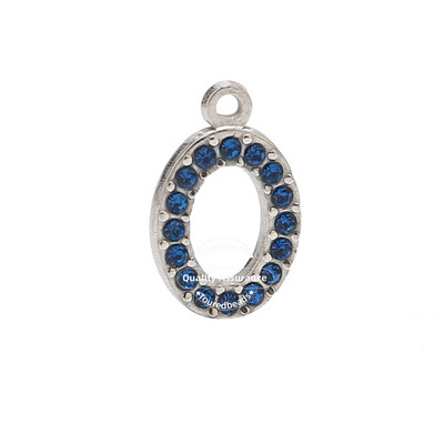 5 komada kristalnih ovalnih perli od nehrđajućeg čelika, privjesci, privjesci s dijamantima Nakit za djevojčice, žene, uradi sam ogrlica