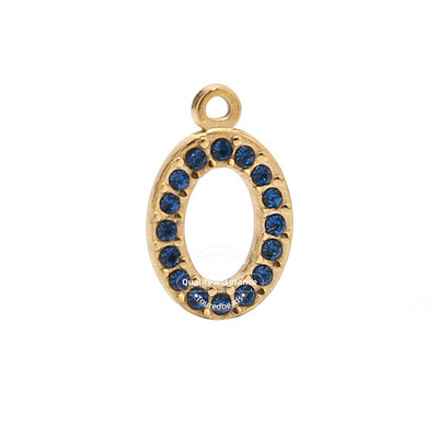 5 komada kristalnih ovalnih perli od nehrđajućeg čelika, privjesci, privjesci s dijamantima Nakit za djevojčice, žene, uradi sam ogrlica