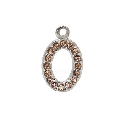 5 komada kristalnih ovalnih perli od nehrđajućeg čelika, privjesci, privjesci s dijamantima Nakit za djevojčice, žene, uradi sam ogrlica