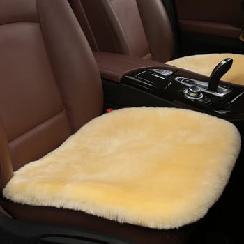 100% естествена австралийска овча кожа Калъфки за столчета за кола Универсална кожена вълнена възглавница за столчета за кола Зимна топла калъфка за столчета за кола