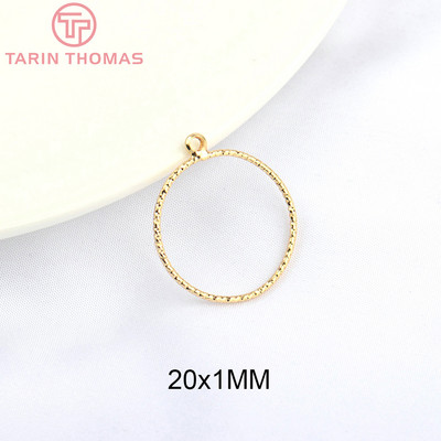(3581)10 DB 18MM 20MM 24K aranyozott sárgaréz kör alakú ugrógyűrűk zárt gyűrűk kiváló minőségű barkács ékszer kiegészítők
