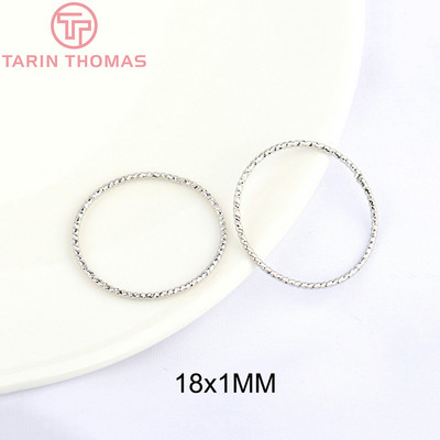 (3581)10 DB 18MM 20MM 24K aranyozott sárgaréz kör alakú ugrógyűrűk zárt gyűrűk kiváló minőségű barkács ékszer kiegészítők