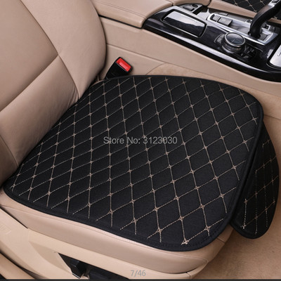 Linu automašīnas sēdekļu pārvalki Salons Automašīnas Priekšējais atzveltnes sēdekļa spilvens Universāls Four Seasons Protector Paklāji Pārklājums Sēdekļu komplekts