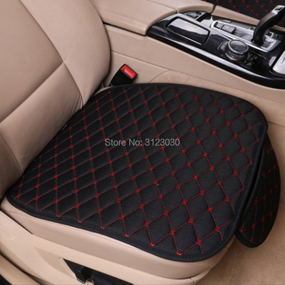 Linu automašīnas sēdekļu pārvalki Salons Automašīnas Priekšējais atzveltnes sēdekļa spilvens Universāls Four Seasons Protector Paklāji Pārklājums Sēdekļu komplekts