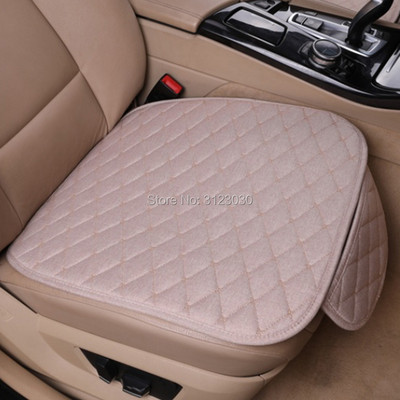 Linu automašīnas sēdekļu pārvalki Salons Automašīnas Priekšējais atzveltnes sēdekļa spilvens Universāls Four Seasons Protector Paklāji Pārklājums Sēdekļu komplekts