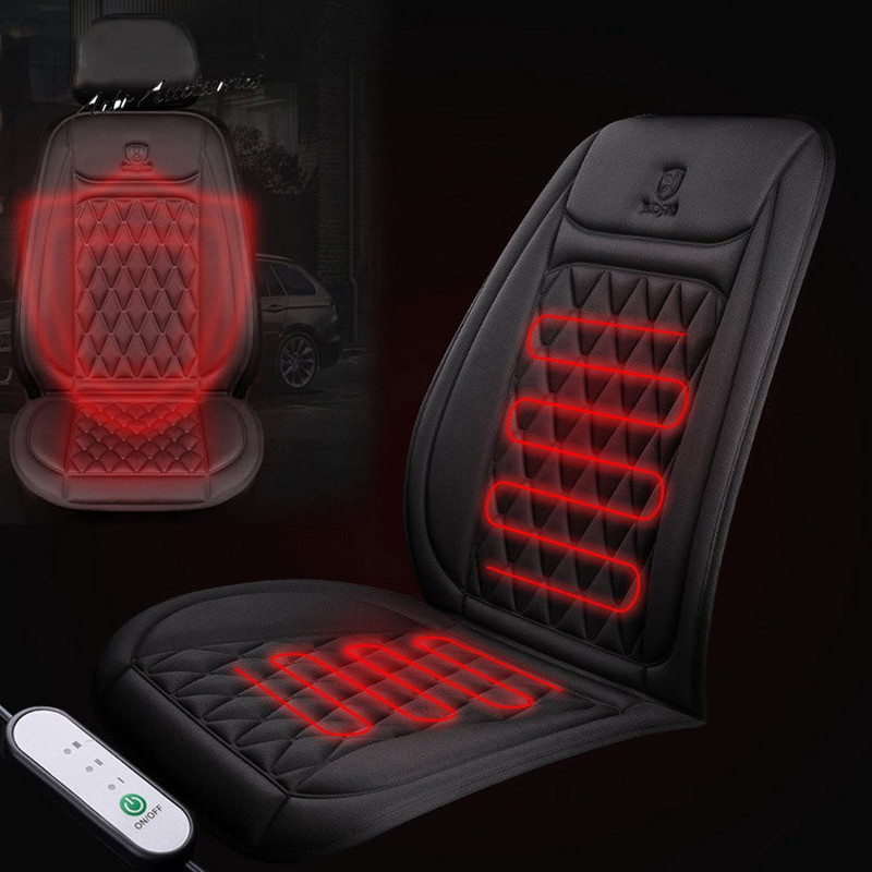 Univerzalni 12V automobilski grijač navlake za sjedalo Automobilska sjedala Grijani jastuk Topliji Zimski toplinski jastuk za sjedalo Dodaci za automobil