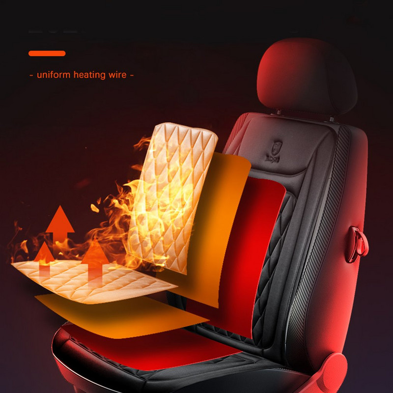 Univerzalni 12V automobilski grijač navlake za sjedalo Automobilska sjedala Grijani jastuk Topliji Zimski toplinski jastuk za sjedalo Dodaci za automobil