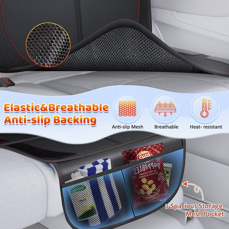 Automobilio sėdynės užvalkalo apsauga, skirta vaikams, vaikams, vaikams Universalūs automatiniai galinių sėdynių užvalkalai, apsaugantys pėdas, automobilio pagalvėles, automobilio priedus