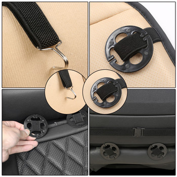 Τρισδιάστατο αναπνεύσιμο δερμάτινο προστατευτικό κάλυμμα καθίσματος αυτοκινήτου Πατάκια Universal Automobiles Αδιάβροχο Car Van Auto Vehicle Seat Cushion Protector