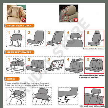 Πλήρες σετ AUTOYOUTH Καλύμματα καθισμάτων αυτοκινήτου Universal Fit Split Rear Bench Butterfly For Pajero 4 For Kia For Skoda karog 2021 For Hyunda