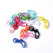 10 komada metalno obojenih šarenih 34x21 mm rotirajućih jastoga s kopčom u obliku oblaka s kukom za privjeske za ključeve za DIY obrte za izradu nakita