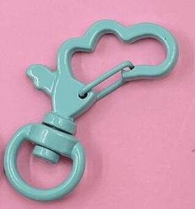 10 komada metalno obojenih šarenih 34x21 mm rotirajućih jastoga s kopčom u obliku oblaka s kukom za privjeske za ključeve za DIY obrte za izradu nakita