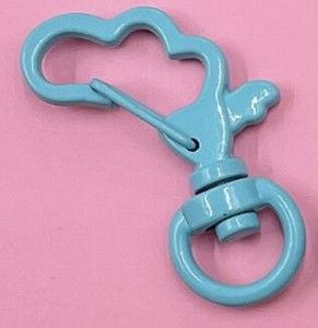 10 komada metalno obojenih šarenih 34x21 mm rotirajućih jastoga s kopčom u obliku oblaka s kukom za privjeske za ključeve za DIY obrte za izradu nakita